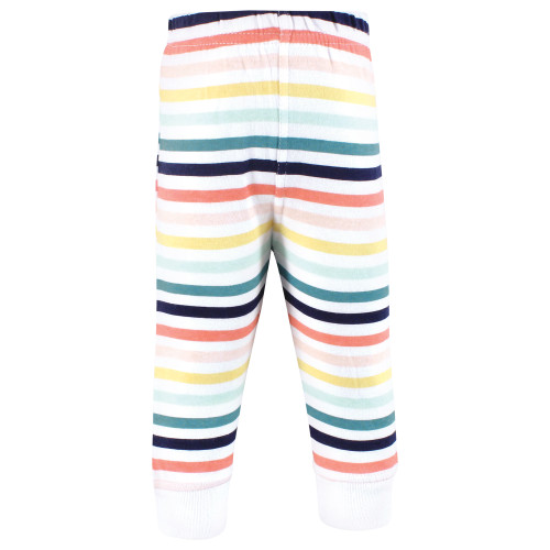 Hudson Baby Cotton Pants and Leggings, Sunset Stripe