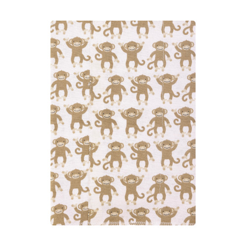 Hudson Baby Cotton Flannel Burp Cloths, Monkey 1