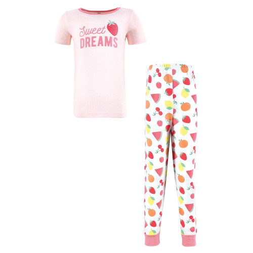 Hudson Baby Cotton Pajama Set, Fruit Salad Dreams