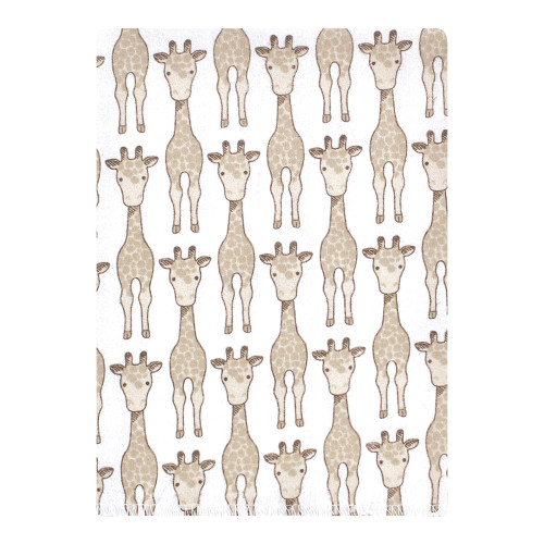 Hudson Baby Cotton Flannel Burp Cloths Bundle, Giraffe 12-Pack