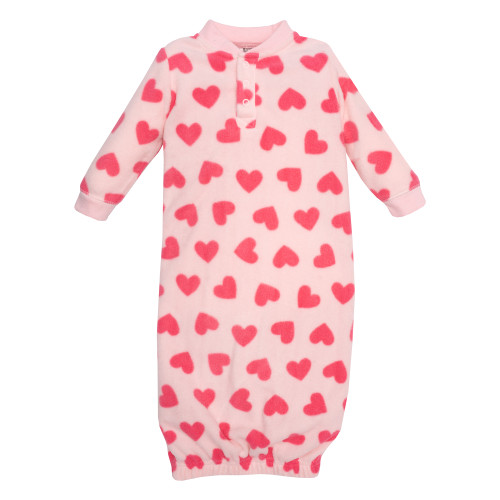 Hudson Baby Fleece Gowns, Blue Butterfly Floral