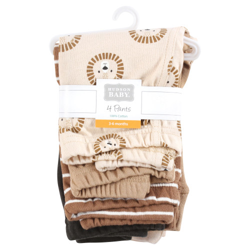 Hudson Baby Cotton Pants and Leggings, Brave Lion