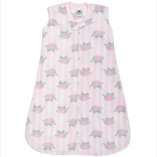 Hudson Baby Plush Sleeping Bag, Sack, Blanket, Elephant Stripe