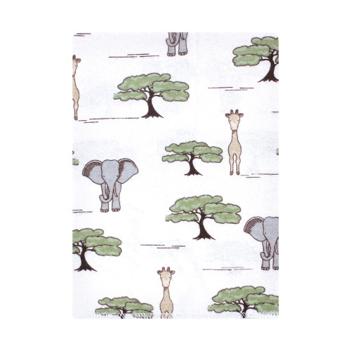 Hudson Baby Cotton Flannel Burp Cloths Bundle, Wild Safari Adventures 12-Pack