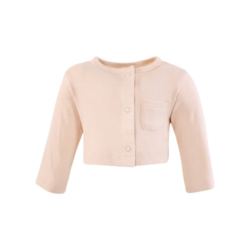 Hudson Baby Cotton Dress and Cardigan Set, Neutral Daisy