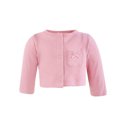 Hudson Baby Cotton Dress and Cardigan Set, Soft Painted Floral