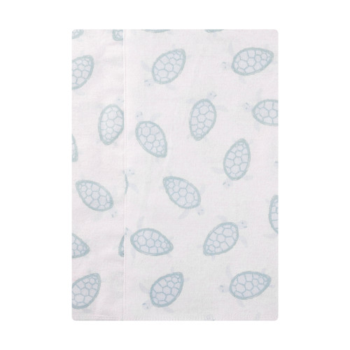Hudson Baby Cotton Flannel Burp Cloths, Little Sea Turtle 7-Pack