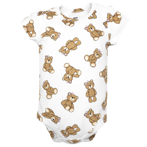 Hudson Baby Cotton Layette Set, Pink Snuggle Bear