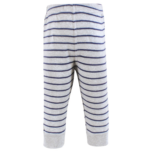 Hudson Baby Cotton Pants and Leggings, Stripe Burgundy Olive