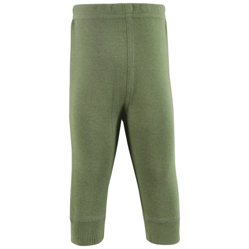 Hudson Baby Cotton Pants and Leggings, Stripe Burgundy Olive