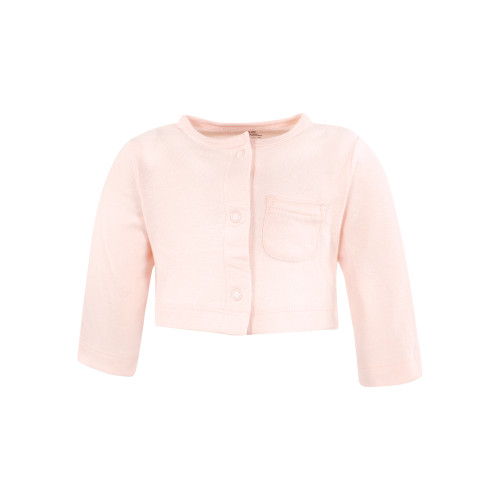 Hudson Baby Cotton Dress and Cardigan Set, Pastel Wildflower