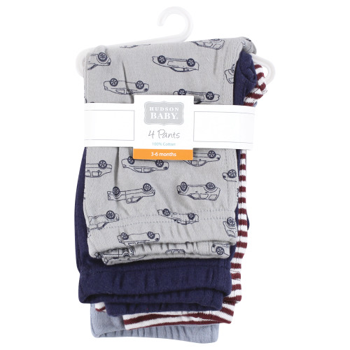 Hudson Baby Cotton Pants and Leggings, Navy Cars