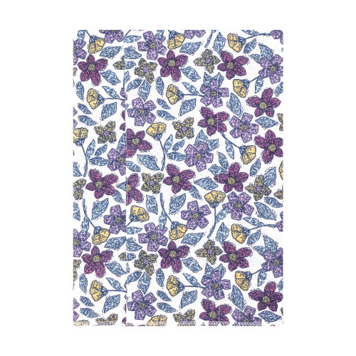 Hudson Baby Cotton Flannel Burp Cloths, Begonia Pink Floral 1