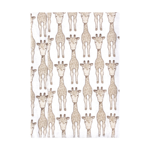 Hudson Baby Cotton Flannel Burp Cloths, Giraffe 7-Pack