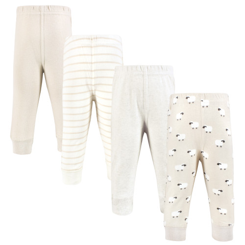 Hudson Baby Cotton Pants and Leggings, Taupe Sheep
