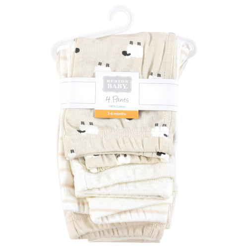 Hudson Baby Cotton Pants and Leggings, Taupe Sheep