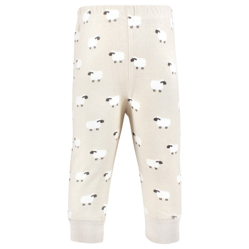 Hudson Baby Cotton Pants and Leggings, Taupe Sheep