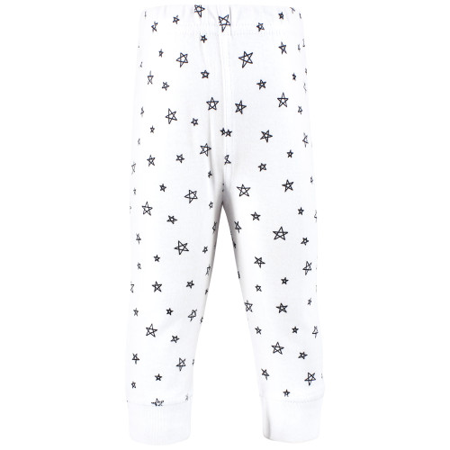 Hudson Baby Cotton Pants and Leggings, Black Cloud Stars