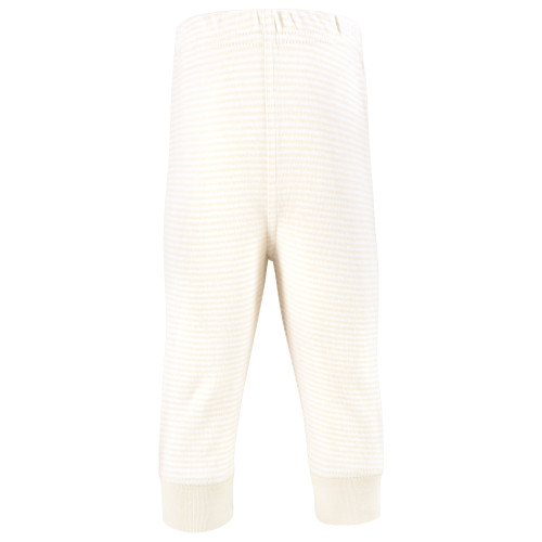 Hudson Baby Cotton Pants and Leggings, Beige Teddy Bear