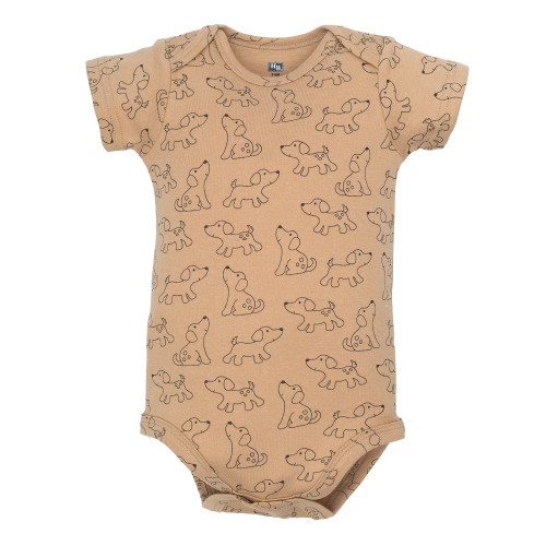 Hudson Baby Cotton Bodysuits 5-Pack, Ruff Being Cute Dog