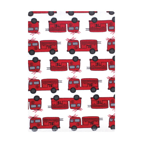 Hudson Baby Cotton Flannel Burp Cloths Bundle, Fire Truck 12-Pack