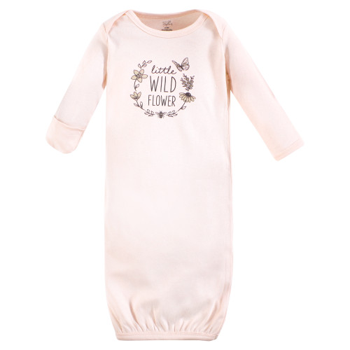 Touched By Nature Organic Cotton Gowns, Soft Wildflower