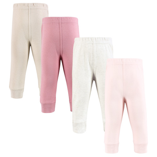 Hudson Baby Cotton Pants and Leggings, Mauve Neutral