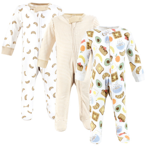 Touched By Nature Organic Cotton Sleep and Play, Breakfast Croissant