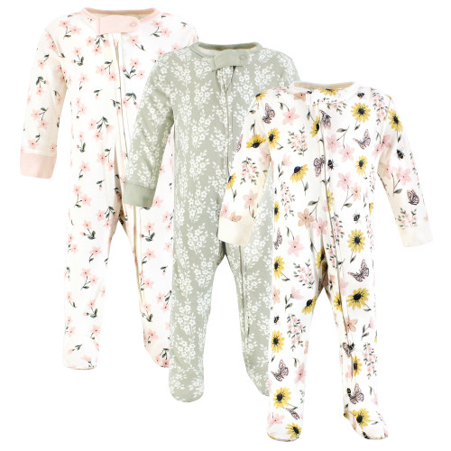 Touched By Nature Organic Cotton Sleep and Play, Soft Wildflower