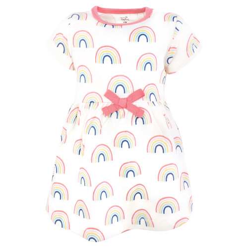 Touched By Nature Organic Cotton Short-Sleeve and Long-Sleeve Dresses, Rainbows And Sunshine