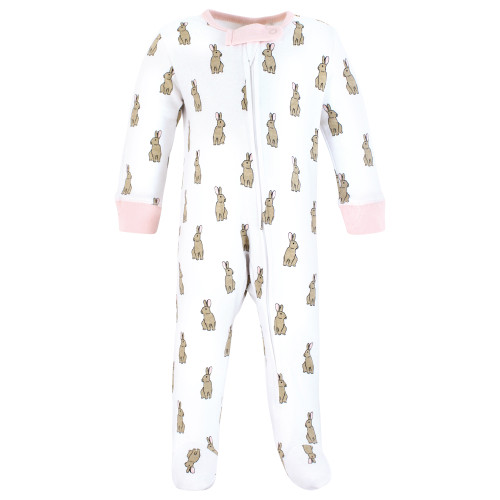 Touched By Nature Organic Cotton Sleep and Play, Pink Camping Animals