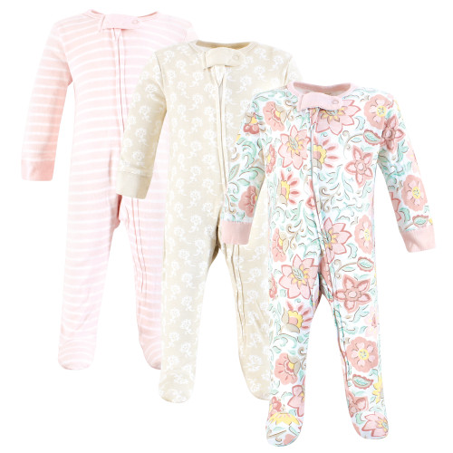 Touched By Nature Organic Cotton Sleep and Play, Traditional Floral