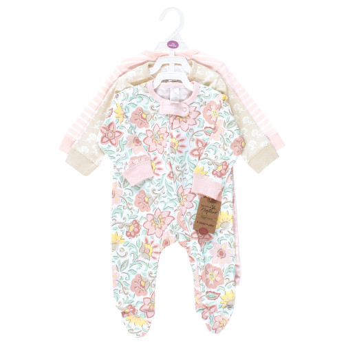 Touched By Nature Organic Cotton Sleep and Play, Traditional Floral