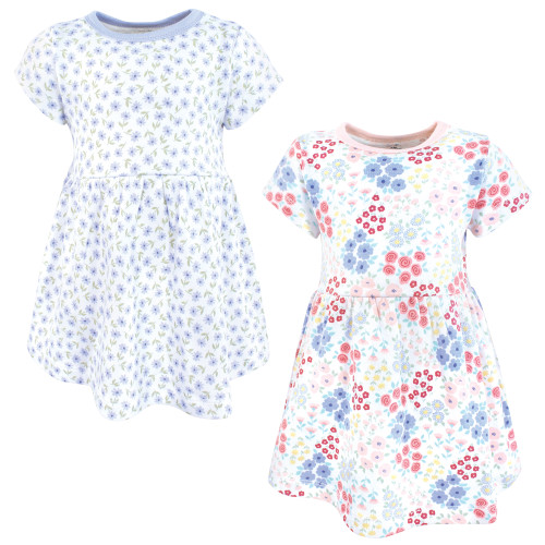 Touched By Nature Organic Cotton Short-Sleeve and Long-Sleeve Dresses, Flower Market