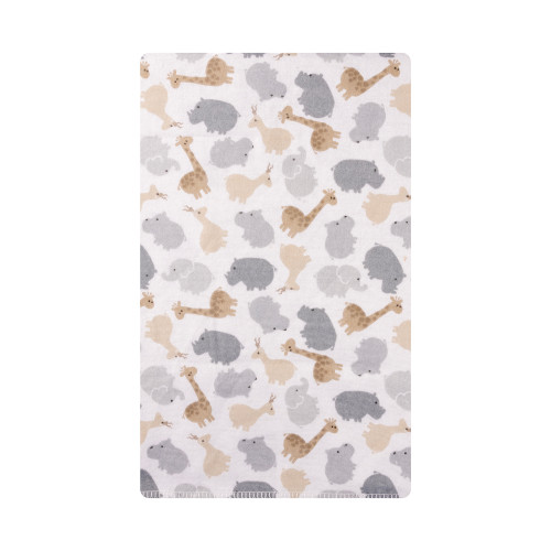 Hudson Baby Cotton Flannel Burp Cloths Bundle, Safari Friends 12-Pack