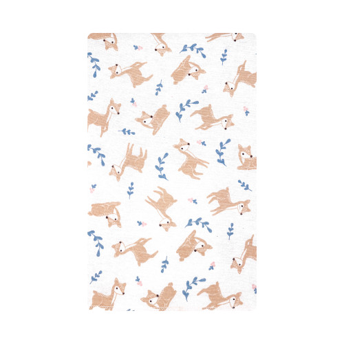 Hudson Baby Cotton Flannel Burp Cloths Bundle, Loves Me Deerly