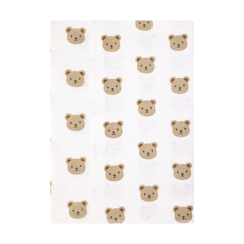 Hudson Baby Cotton Flannel Burp Cloths, Cozy Cutie