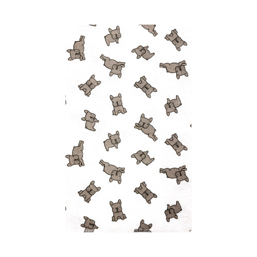 Hudson Baby Cotton Flannel Burp Cloths, French Bulldog Stars 2