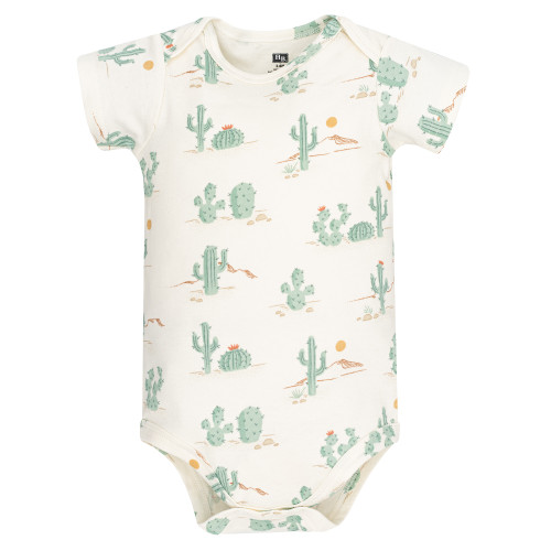 Hudson Baby Cotton Bodysuits 5-Pack, Desert Cactus