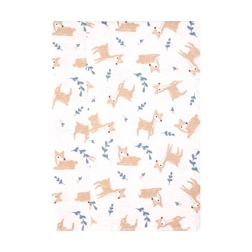 Hudson Baby Cotton Flannel Burp Cloths, Loves Me Deerly 1