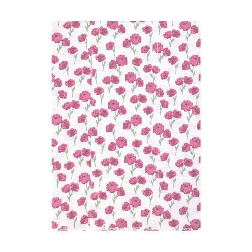 Hudson Baby Cotton Flannel Burp Cloths, Wild Rose Floral