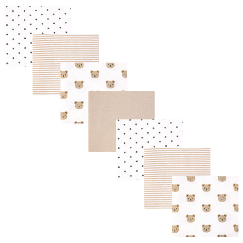 Hudson Baby Cotton Flannel Receiving Blankets Bundle, Cozy Cutie