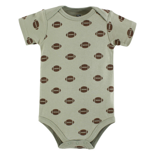 Hudson Baby Unisex Baby Cotton Bodysuits 5-Pack, Play All Day