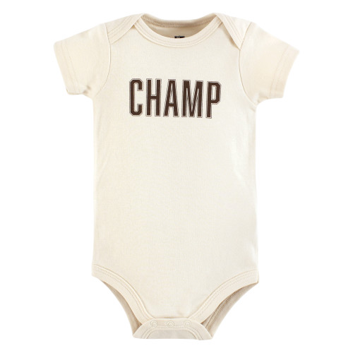 Hudson Baby Unisex Baby Cotton Bodysuits 5-Pack, Play All Day