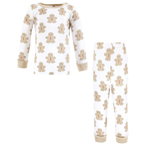 Hudson Baby Unisex Baby Cotton Pajama Set 2-Pack, Gingerbread