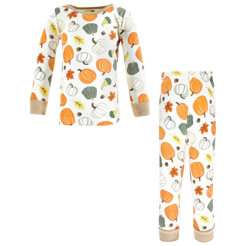 Hudson Baby Unisex Baby Cotton Pajama Set 2-Pack, Autumn Harvest