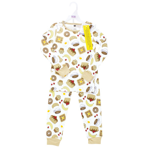 Hudson Baby Unisex Baby Cotton Pajama Set 2-Pack, Breakfast