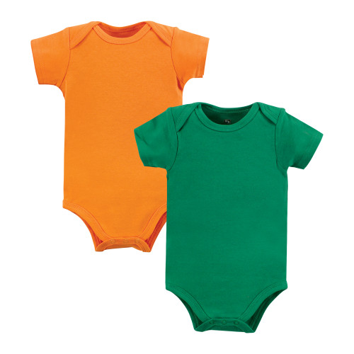 Hudson Baby Unisex Baby Cotton Bodysuits 10-Pack, Solid Primary