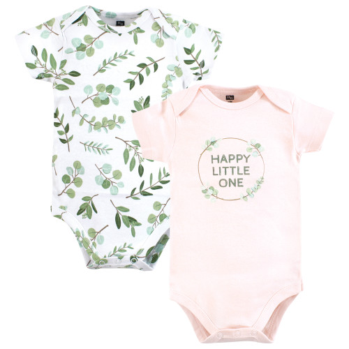 Hudson Baby Unisex Baby Layette Baby Starter Set 25pc, Pink Eucalyptus