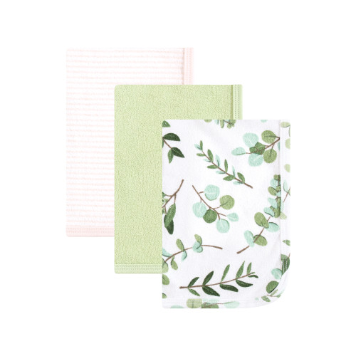 Hudson Baby Unisex Baby Layette Baby Starter Set 25pc, Pink Eucalyptus